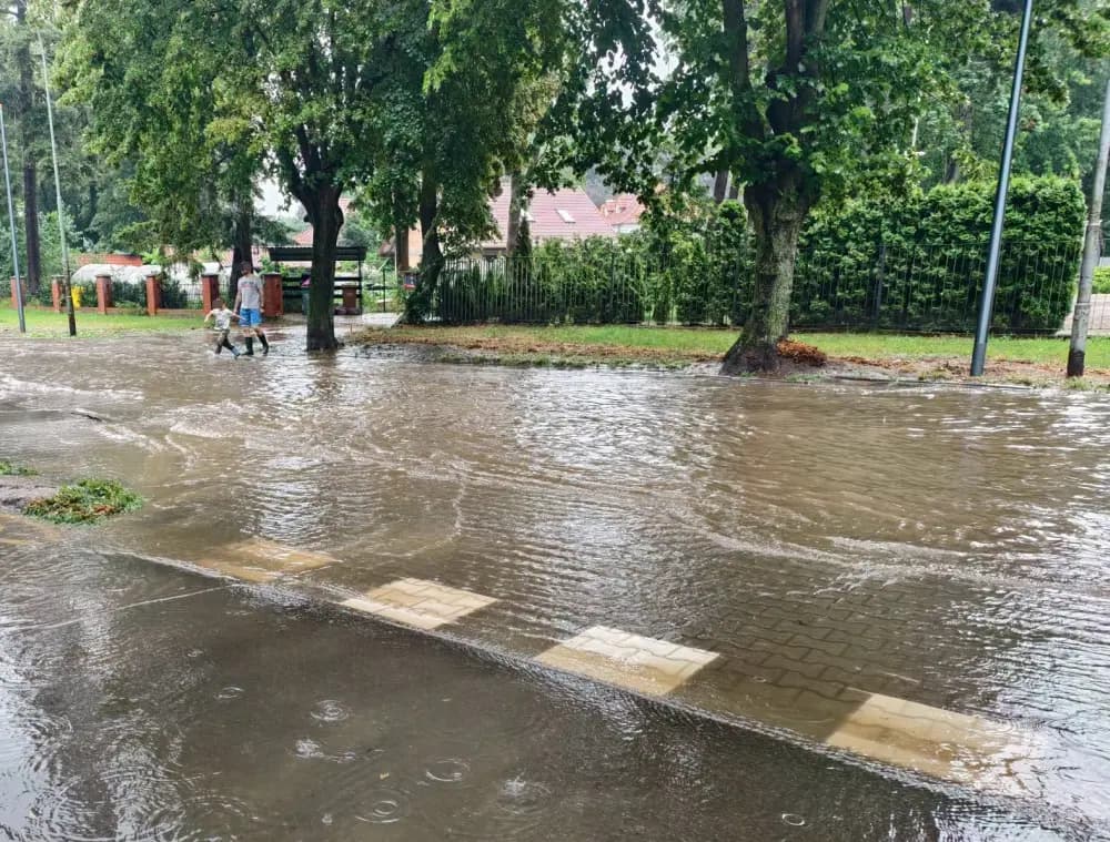 Stargard znów w wodzie. Strażacy mieli 65 interwencji