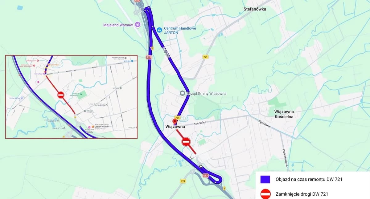 Remont ul. Lubelskiej w Wiązownie rusza 3 lipca. Objazdy i zmiany dla pasażerów autobusów