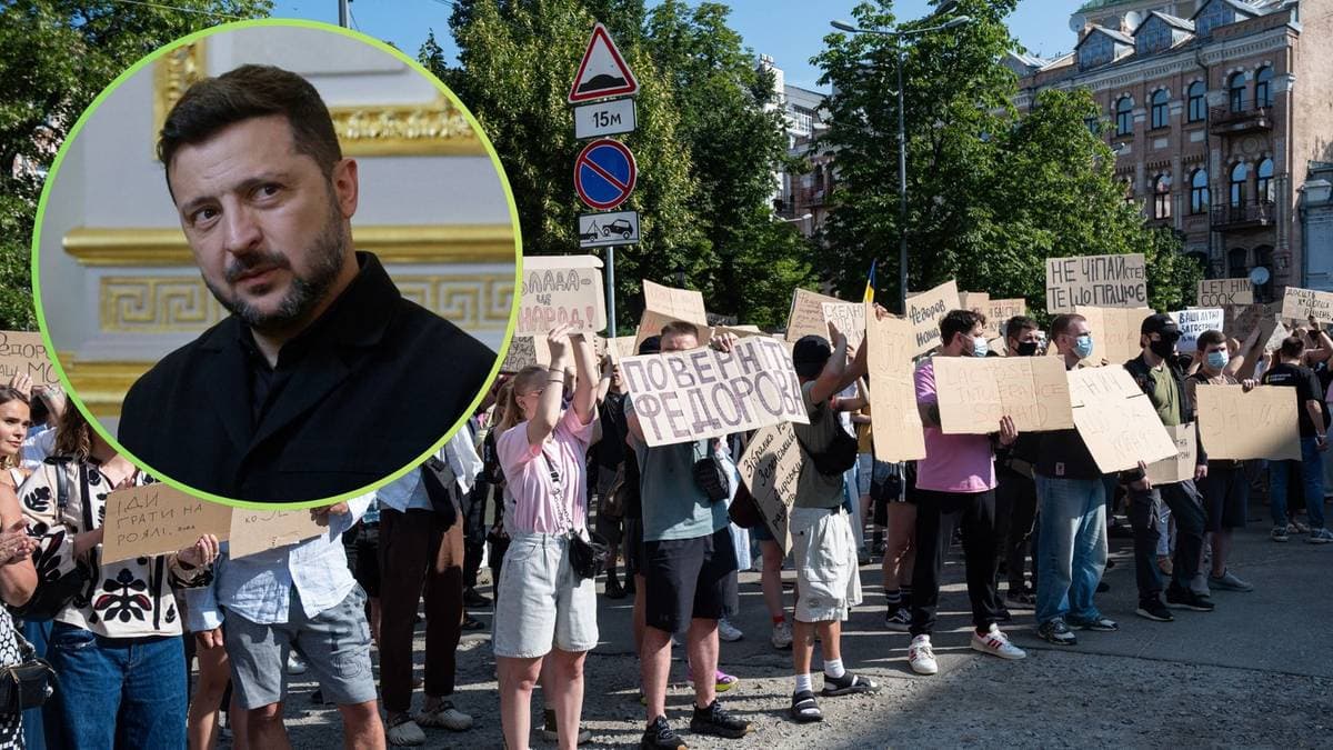 Masowe protesty w Kijowie. Zełenski nagle zmienił ton