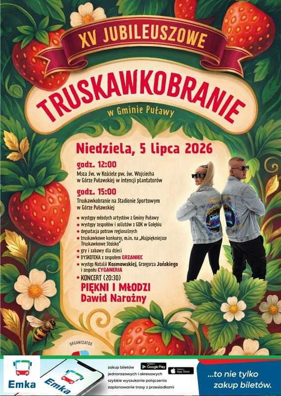 Truskawkobranie w Górze Puławskiej po raz piętnasty w tę niedzielę