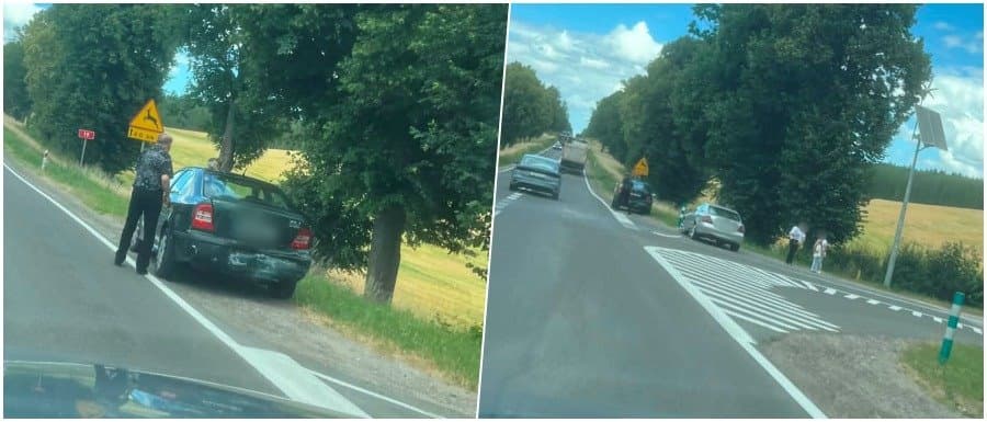 Dwa auta zderzyły się na krajowej „dziewiętnastce”