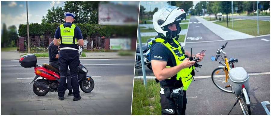 Jednoślady pod lupą sokólskiej drogówki. Posypały się mandaty [FOTO]