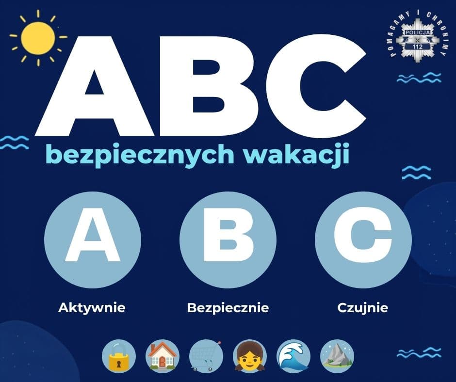 Sezon letni rozpoczęty. Policja apeluje o rozwagę