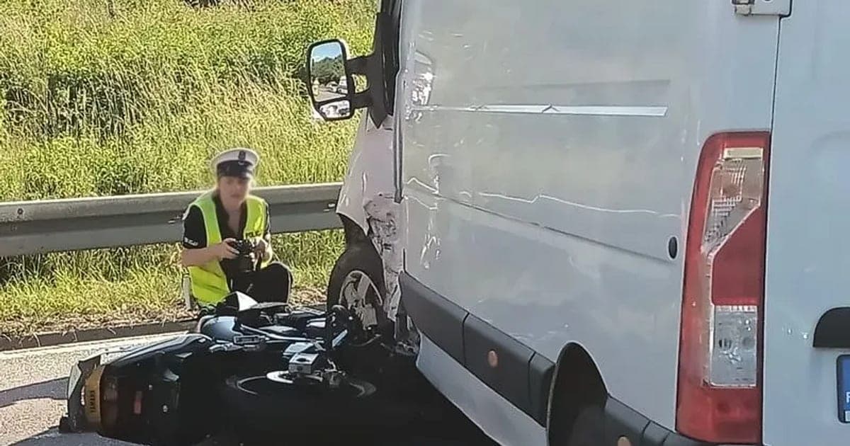 Motocyklista ciężko ranny po zderzeniu na ul. Lęborskiej w Gościcinie