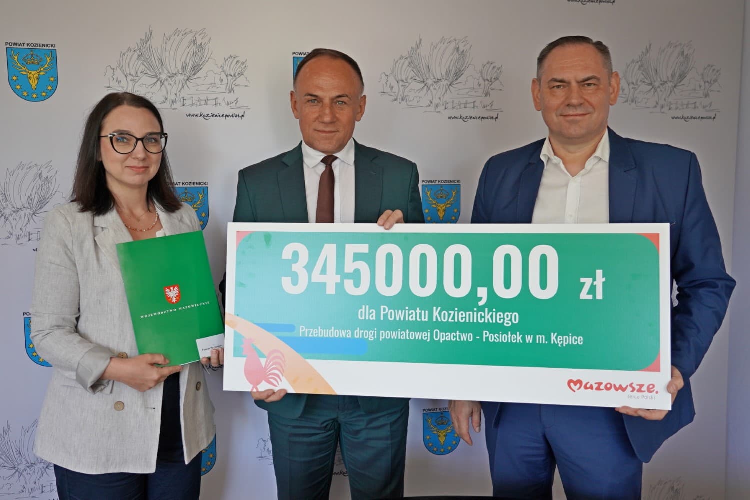 345 tys. Zł wsparcia z budżetu województwa mazowieckiego na przebudowę drogi powiatowej w gminie Sieciechów