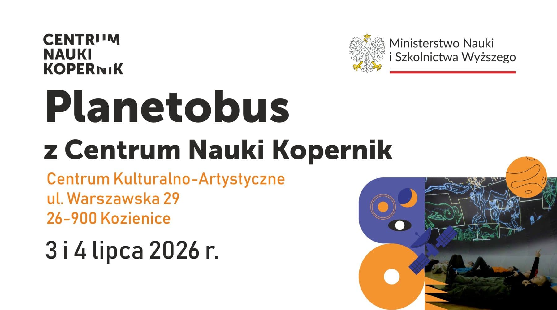 Dwa dni pośród gwiazd. Do Kozienickiego Domu Kultury zawita Planetobus, czyli mobilne planetarium