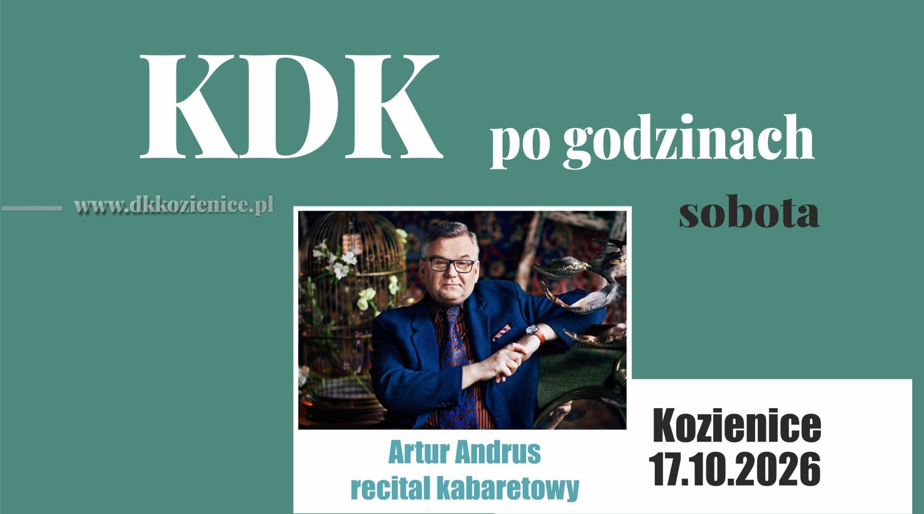 Artur Andrus sprawi, że w Kozienicach będzie niósł się głośny śmiech
