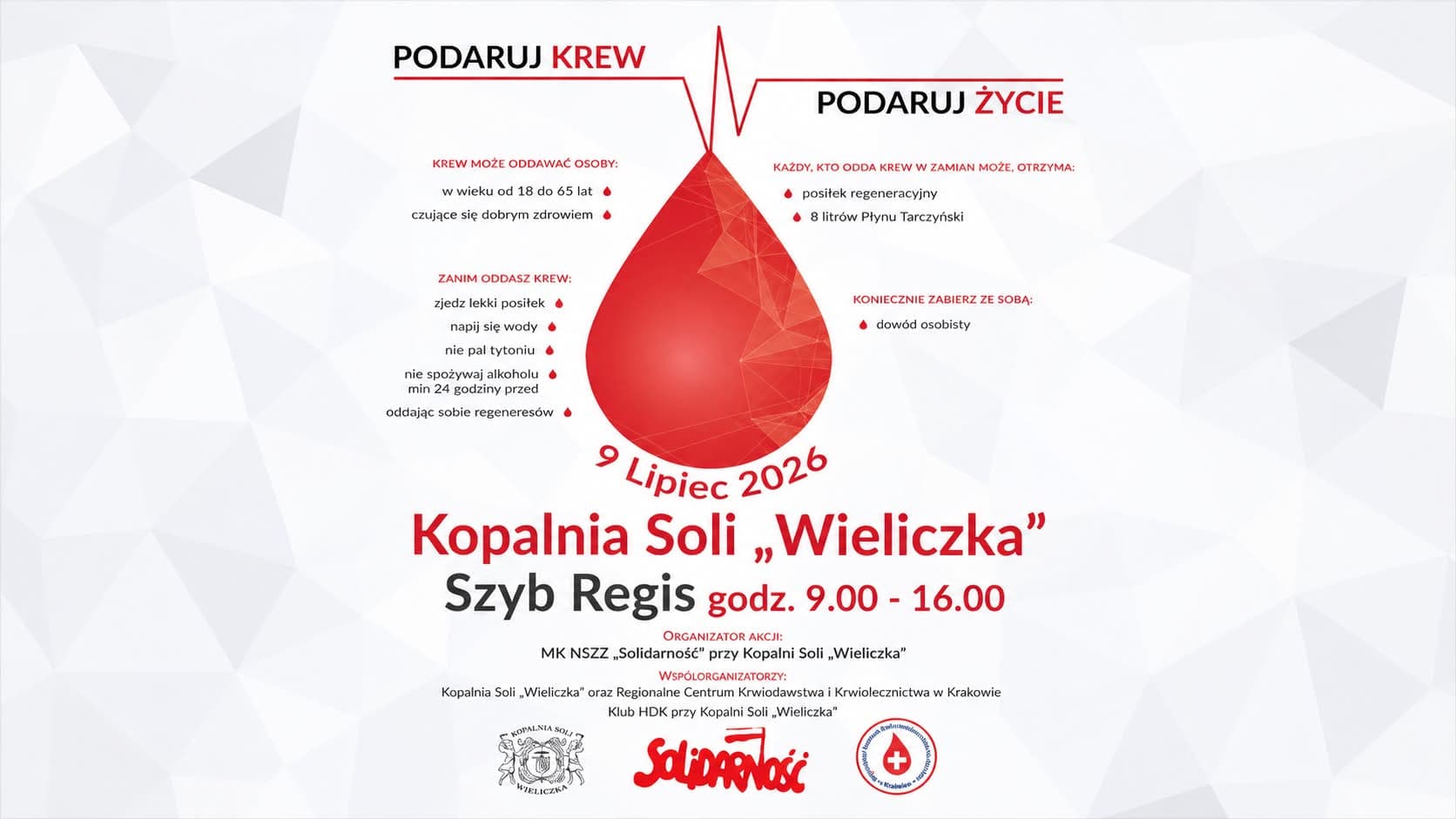 Podaruj krew – podaruj życie!