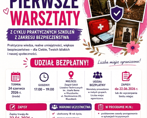 RUSZAJĄ ZAPISY NA PIERWSZE WARSZTATY Z CYKLU PRAKTYCZNYCH SZKOLEŃ Z ZAKRESU BEZPIECZEŃSTWA