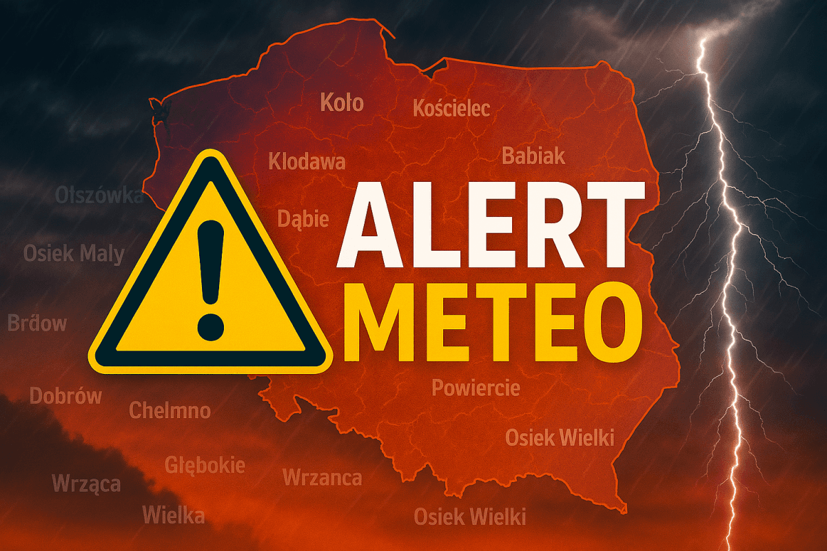 Powiat Kolski Ostrzeżenie IMGW o burzach w powiecie kolskim
