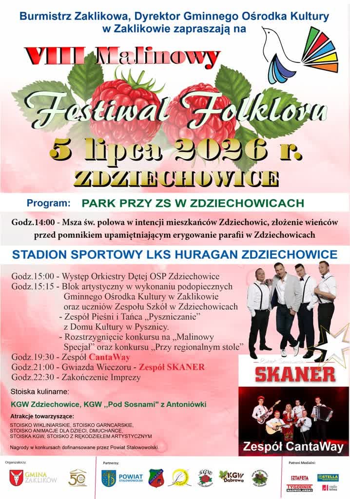 Zdziechowice: III Malinowy Festiwal Folkloru!