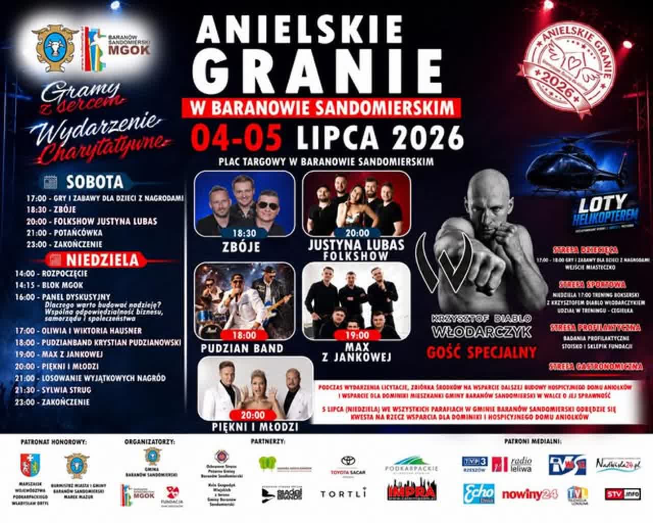 Baranów Sandomierski: „Anielskie Granie” 4 i 5 lipca