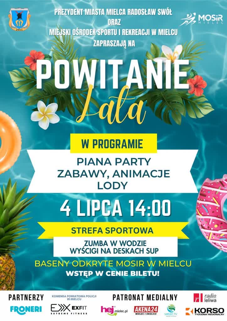 Mielec:Powitania lata na basenach odkrytych