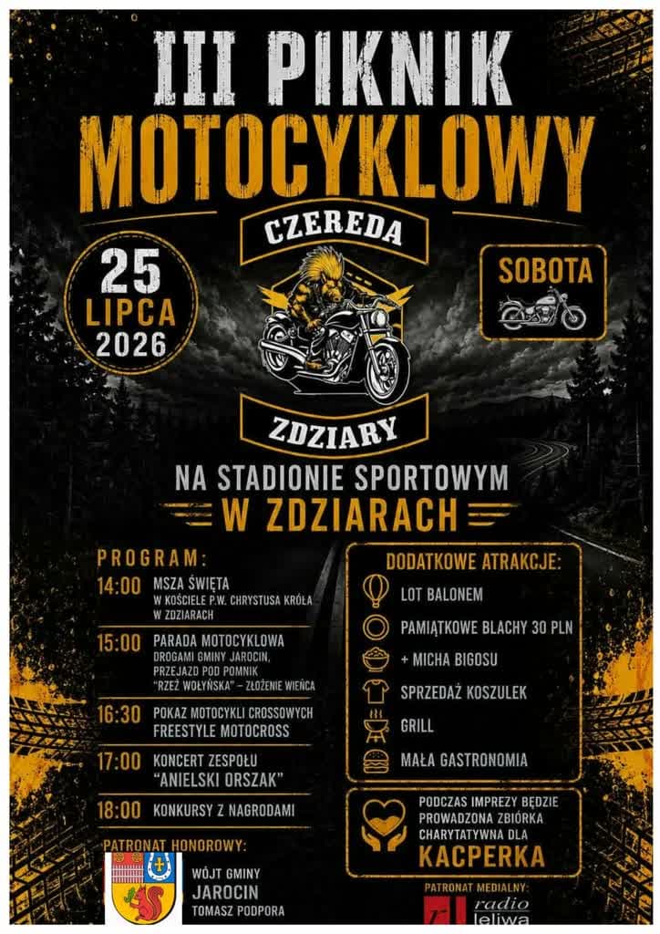 Zdziary. Trzeci piknik motocyklowy