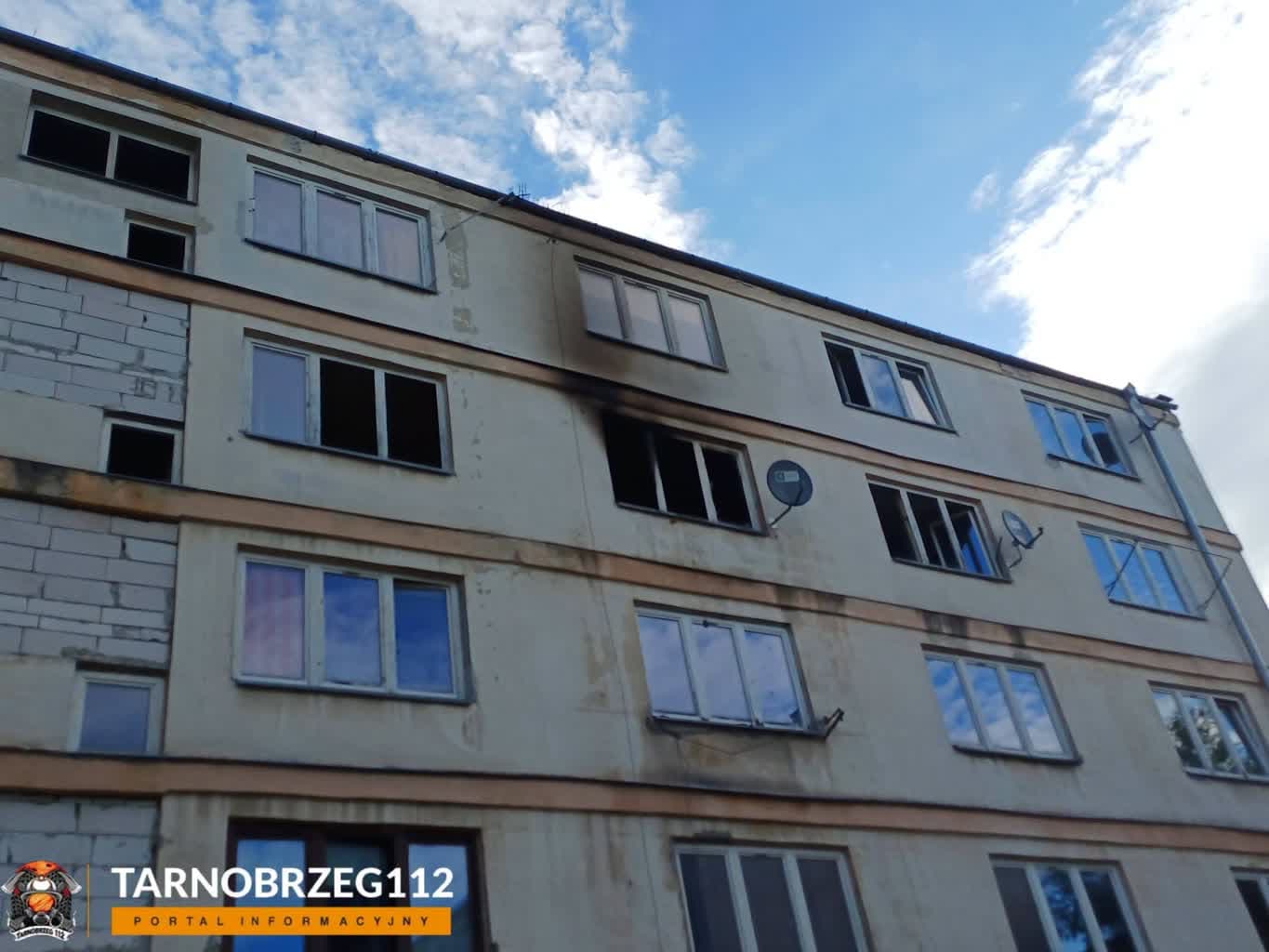 Tarnobrzeg. Nocny pożar na Moniuszki