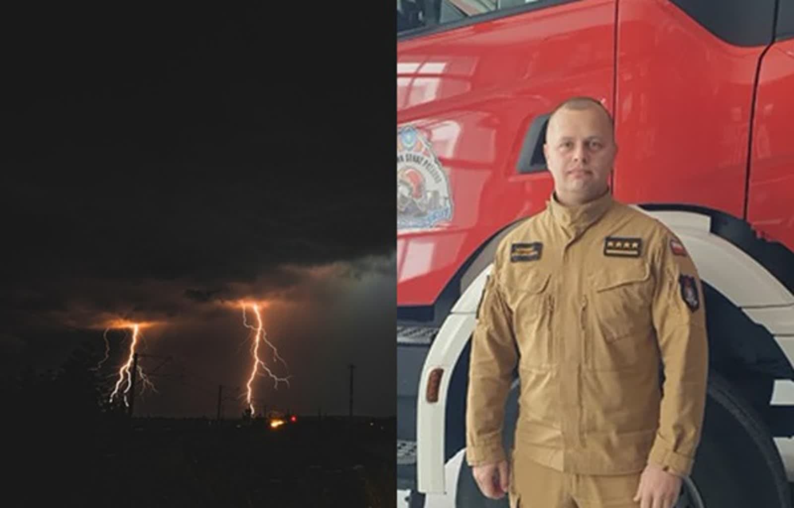 Tarnobrzeg. Po upale mogą nadejść burze. Strażacy przypominają o podstawowych zasadach