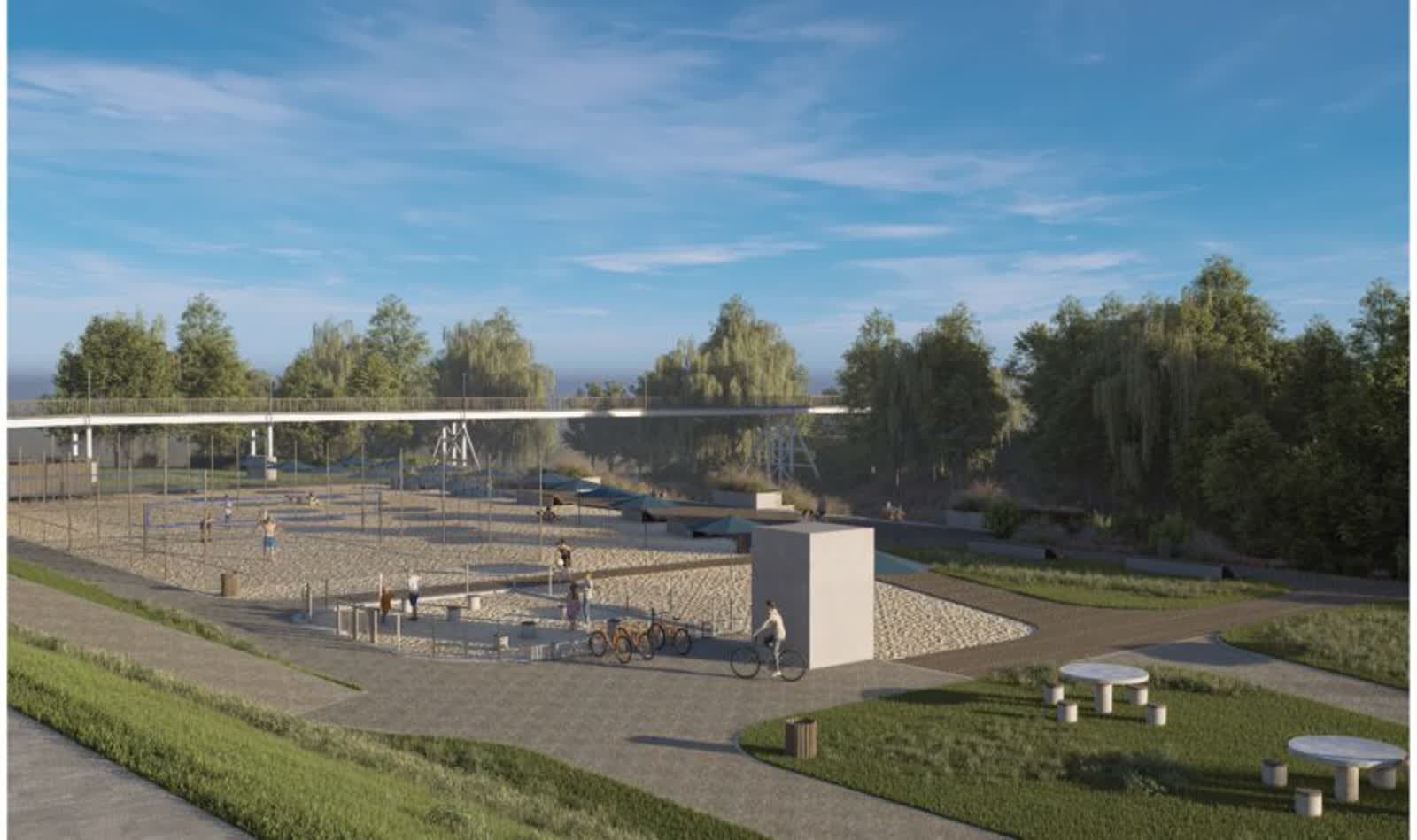 Mielec: WYbrano koncepcję miejskiej plaży nad Wisłoką