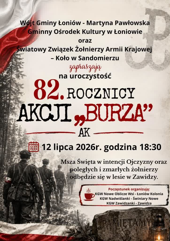 Read article: Łoniów: 82. rocznicy Akcji „Burza” Armii Krajowej – 12 lipca