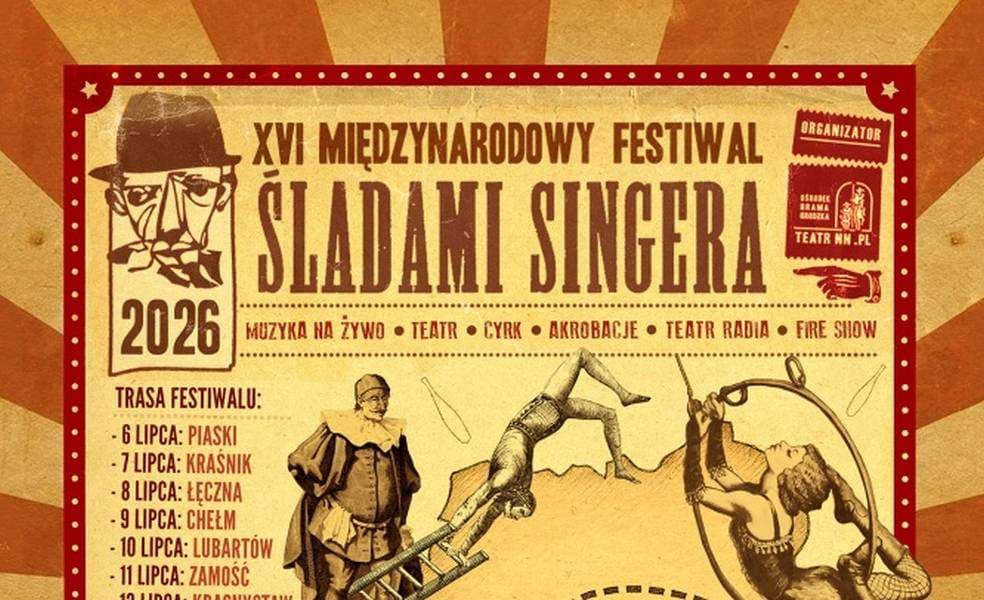 „Śladami Singera" znów w Lubartowie. Festiwal zawita do miasta 10 lipca