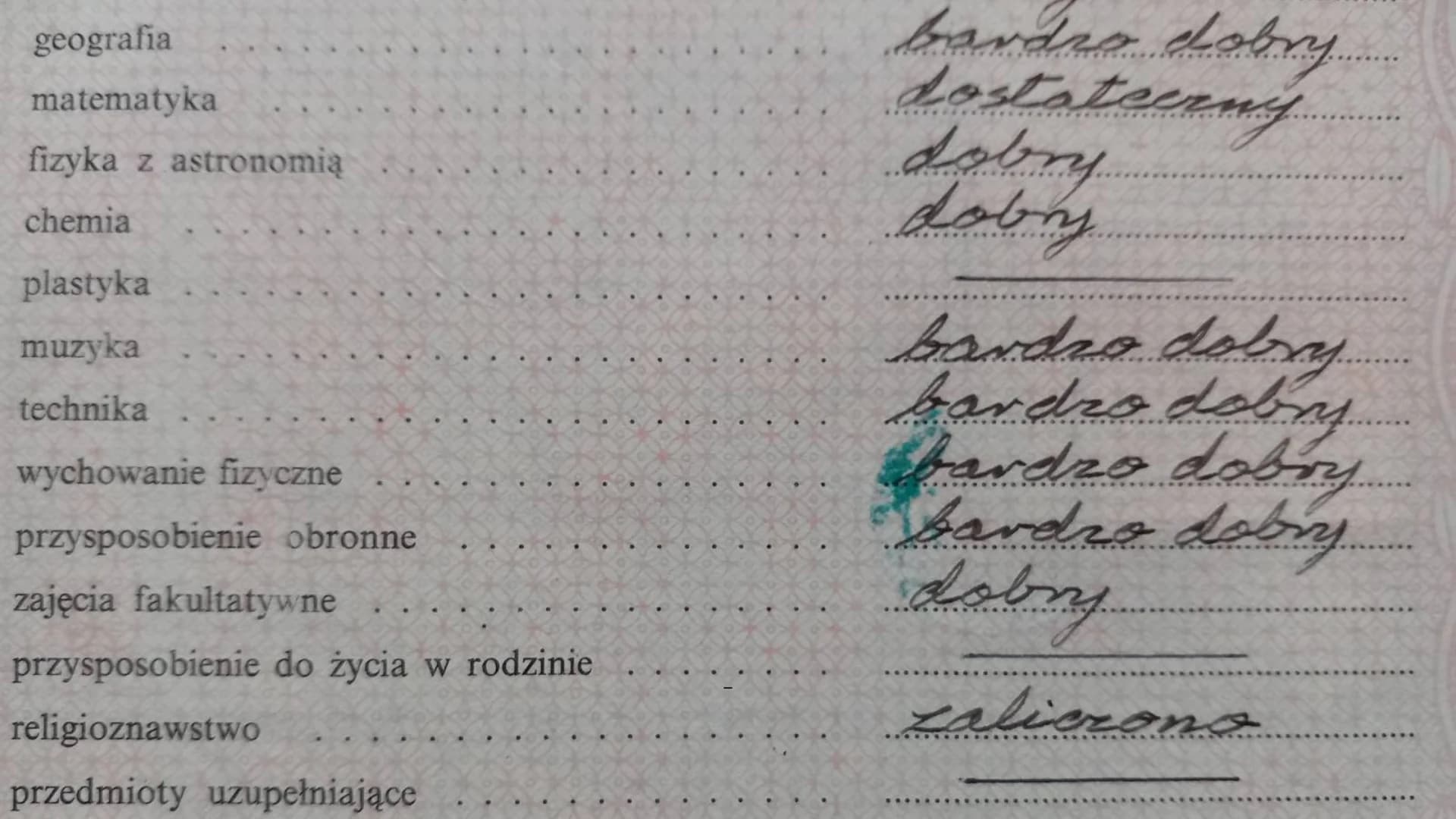 Świadectwo szkolne z lat 90. bez tego przedmiotu się nie liczyło. Teraz próżno go szukać