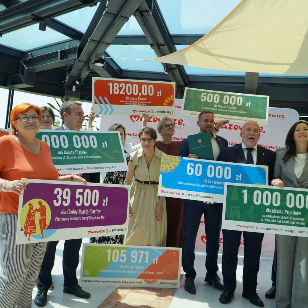 Prawie 4,2 mln zł z budżetu samorządu Mazowsza dla powiatu pruszkowskiego