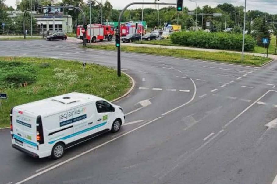 Karambol w Bydgoszczy. Poszkodowana osoba w szpitalu