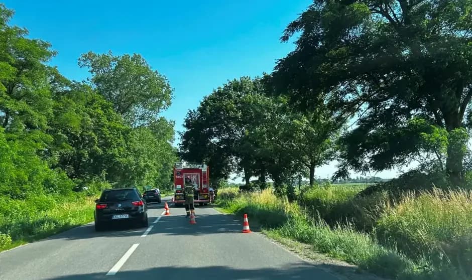 Zdarzenie drogowe na trasie Oleśnica – Ligota Wielka