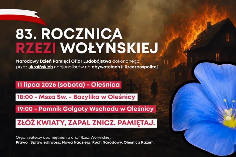 Nowe Oleśnicka prawica łączy siły. Wspólne obchody rocznicy Rzezi Wołyńskiej