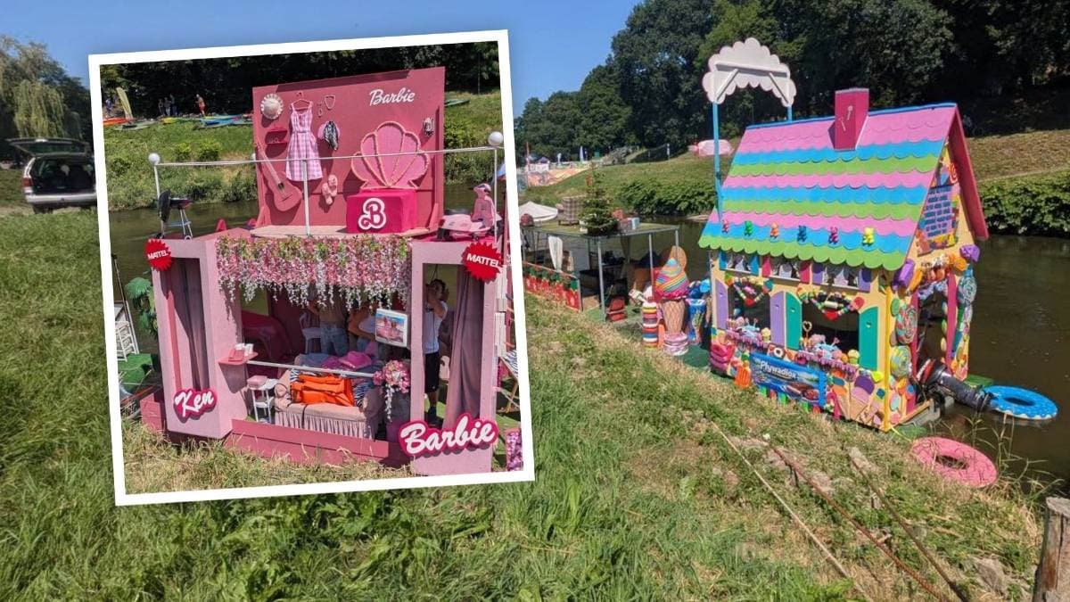 Barka Barbie, kolorowa chatka i domek św. Mikołaja – czyli Pływadła na Odrze!