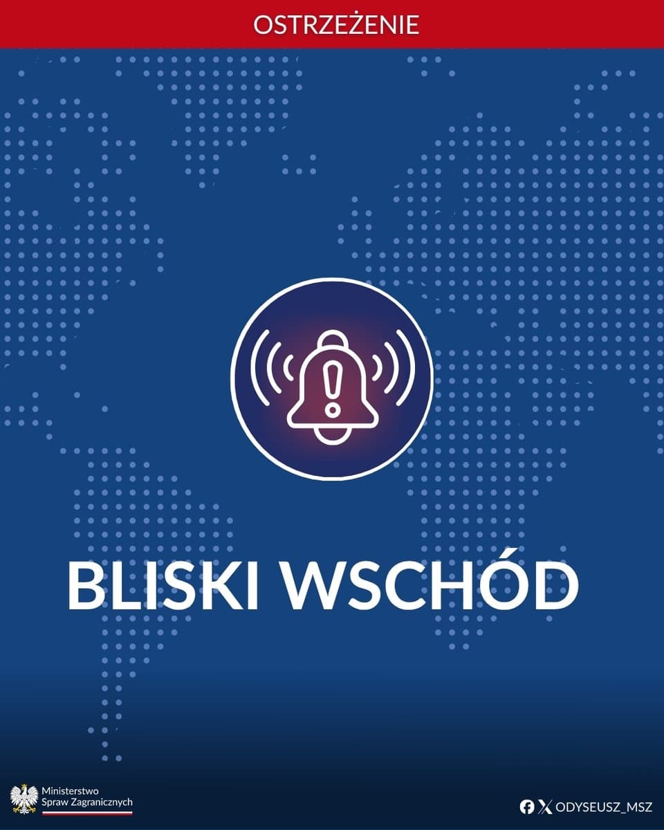 ⚠️✈️W związku z w dalszym ciągu niestabilną sytuacją bezpieczeństwa przypominamy o ostrzeżeniach przed podróżami w i przez region Bliskiego Wschodu, gdzie możliwe są czasowe zamknięcia przestrzeni powietrznej oraz nagłe zawieszenia ruchu lotniczego. @MSZ_RP apeluje o bezwzględne https://t.co/rwmq6veDbU