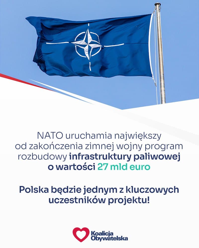 NATO uruchamia największy od zakończenia zimnej wojny program rozbudowy infrastruktury paliwowej o wartości 27 mld euro. https://t.co/Vz3GhIwkUu