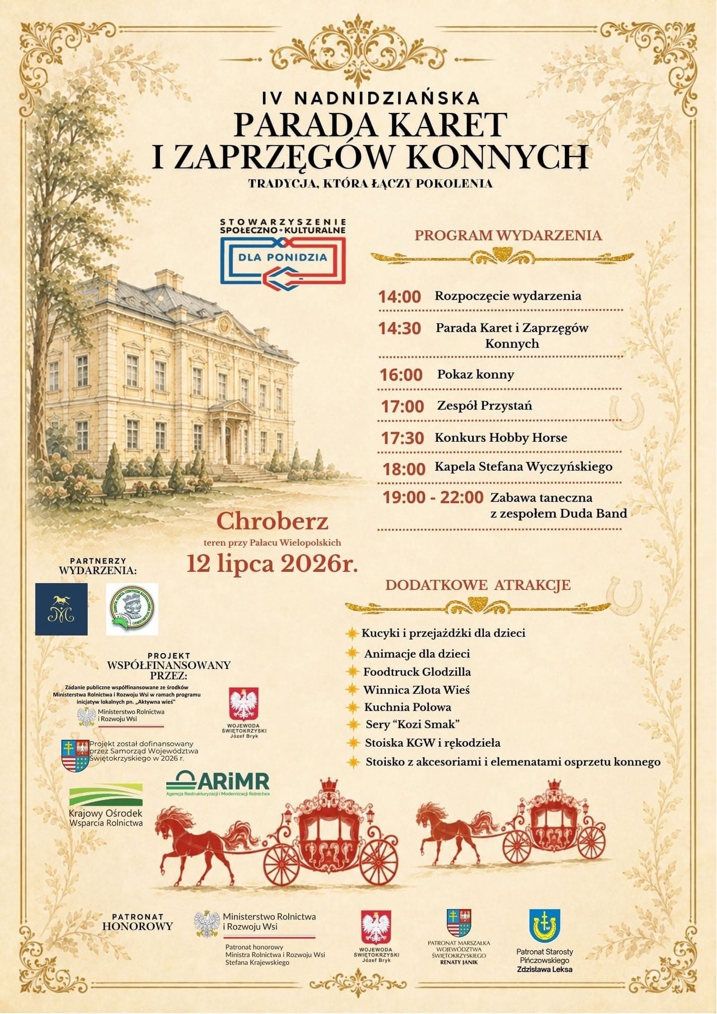 IV Nadnidziańska Parada Karet i Zaprzęgów Konnych już 12 lipca w Chrobrzu.
