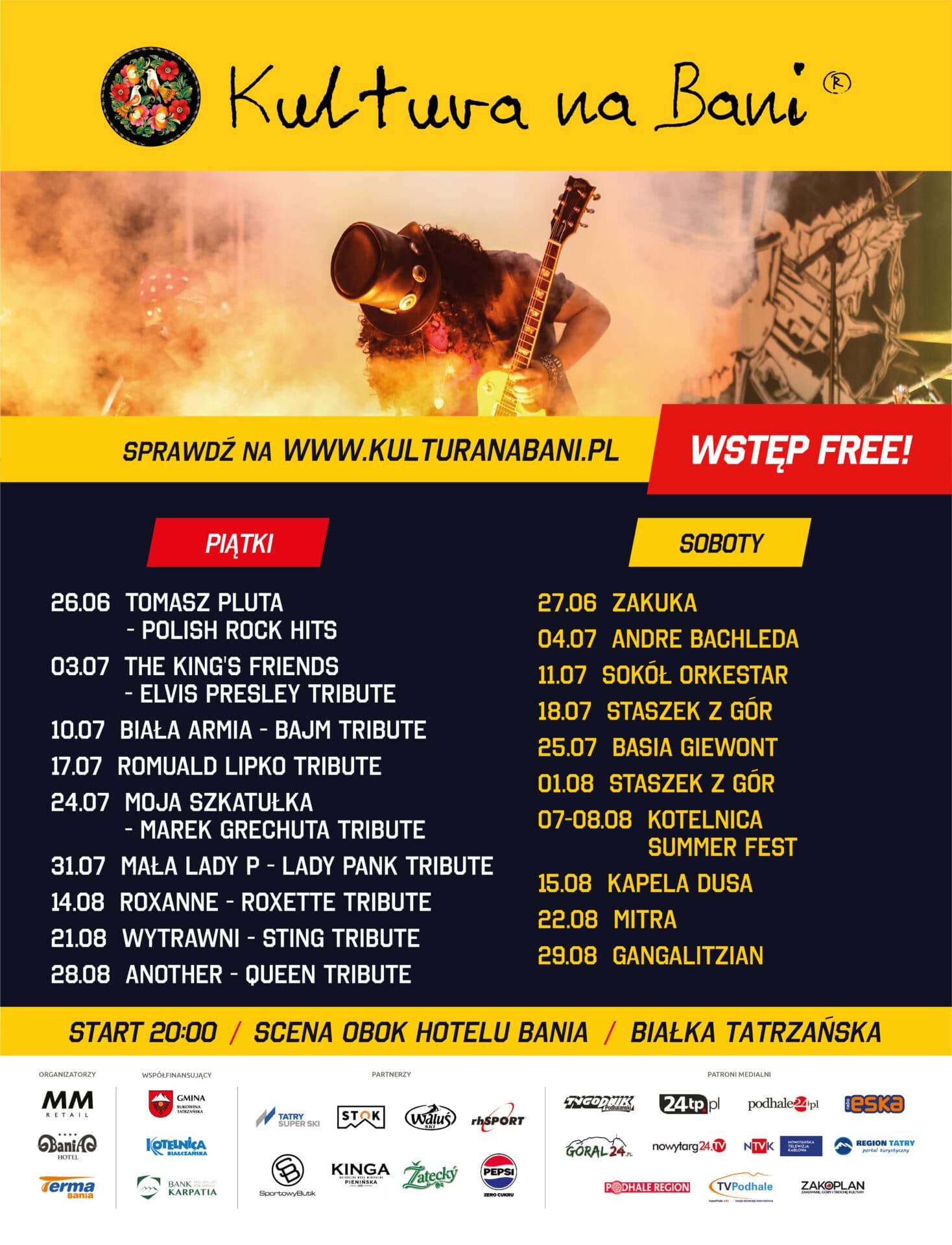 W pierwszy weekend lipca Kultura na Bani zaprezentuje znakomite brzmienia!