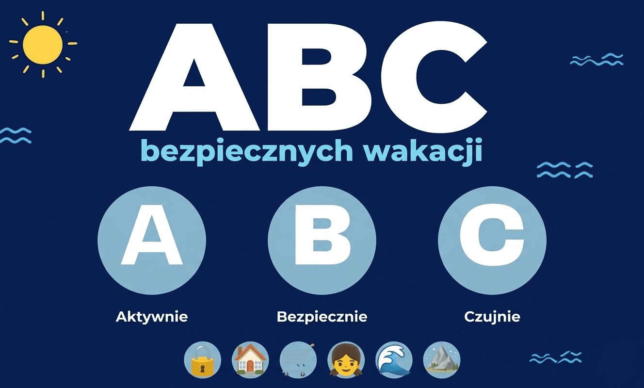 ABC Bezpiecznych Wakacji - Aktywnie, Bezpiecznie, Czujnie. To prosty przepis na udany i bezpieczny …