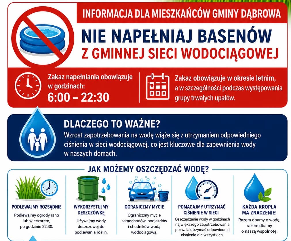 Upały, niedobór opadów – samorządy zaczęły apelować o ograniczenie użycia wody