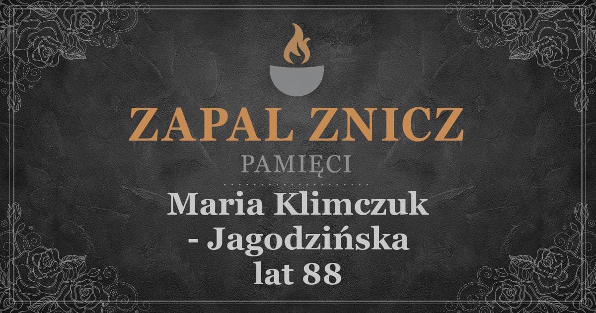 ŚPMaria Klimczuk - Jagodzińskażyła lat 88Zapalonych zniczy (17)