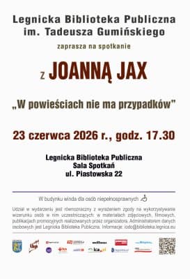 Zapraszamy na spotkanie autorskie z Joanną Jax