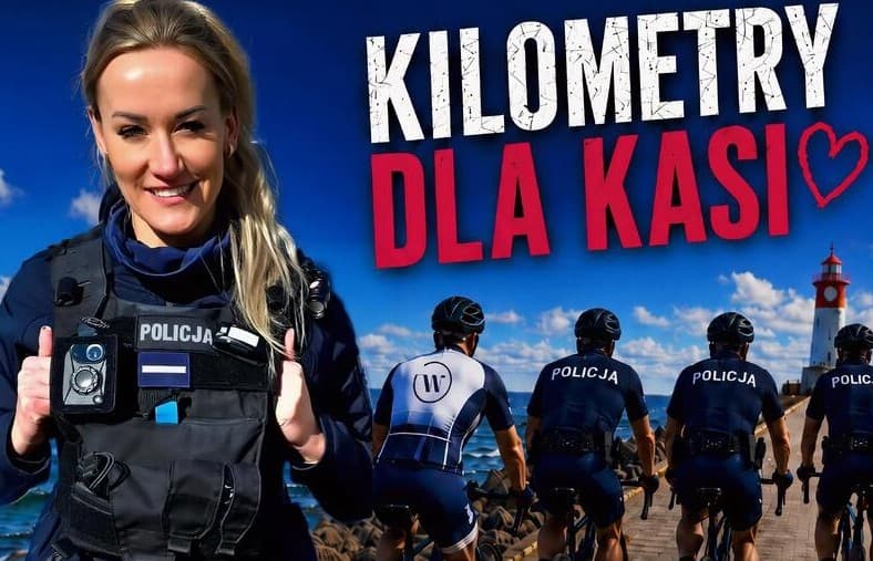 Po udarze walczy o powrót do zdrowia. Policjanci wsiądą na rowery dla Kasi