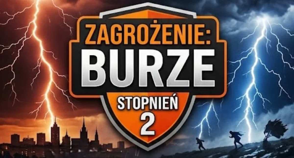 IMGW zaostrza ostrzeżenie dla powiatu pułtuskiego – możliwe nawałnice i grad