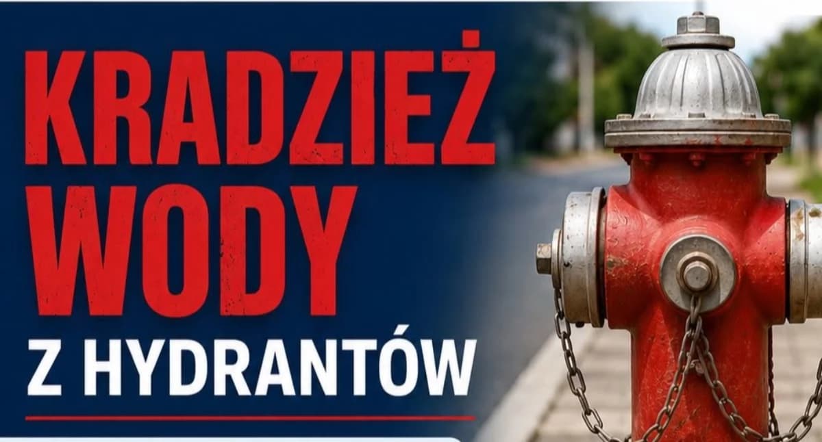 Ktoś kradnie wodę z hydrantów?!