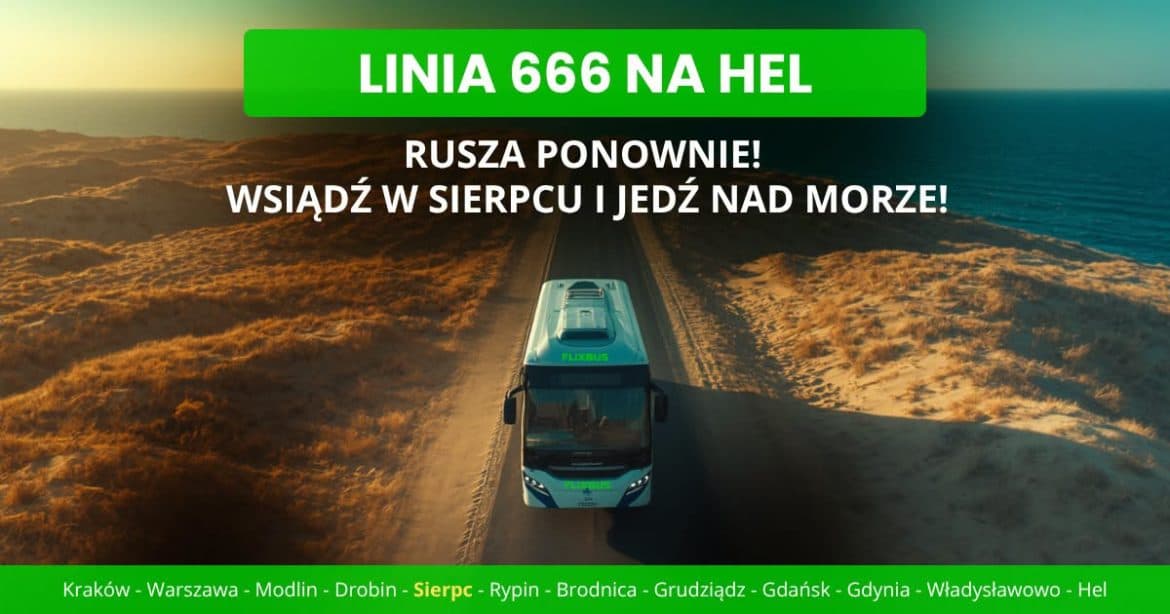 Piekielny autobus przez region. Linia 666 znów jedzie na Hel