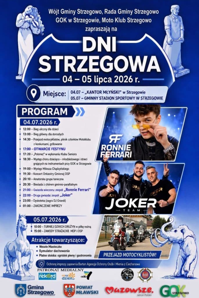 Strzegowo świętuje. Dwa dni pełne atrakcji