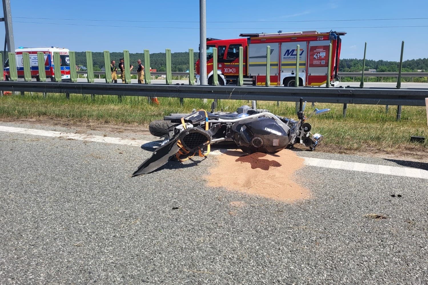 Śmiertelny wypadek. Nie żyje motocyklista