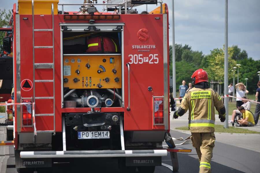Autobus MPK stanął w ogniu