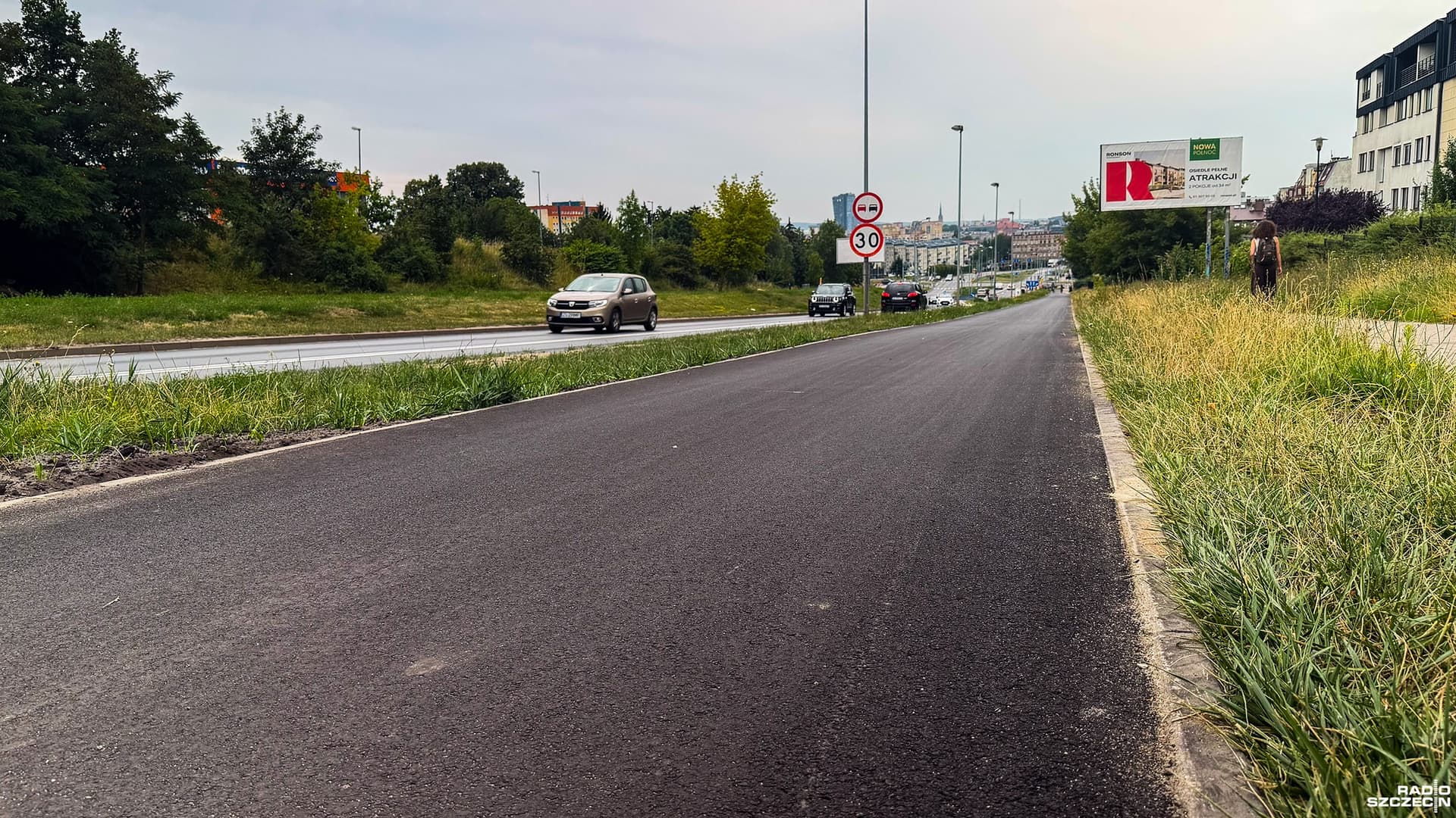 Na drogę rowerową wzdłuż ulicy Duńskiej w Szczecinie wrócą barierki