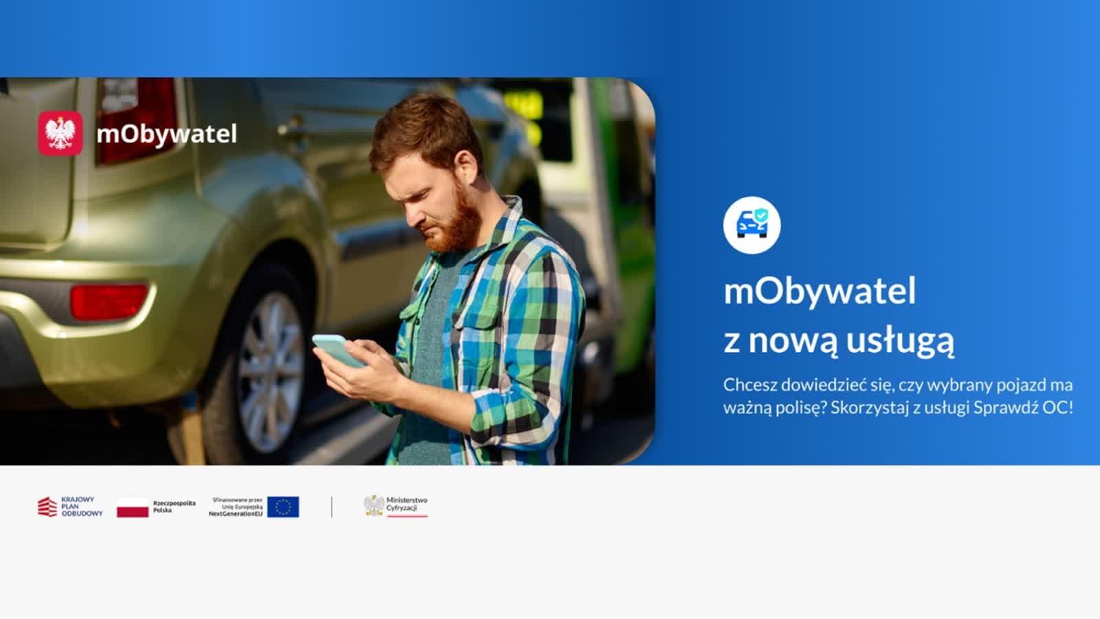 Nowa usługa w mObywatelu – kierowcy sprawdzą ubezpieczenie OC w kilkadziesiąt sekund