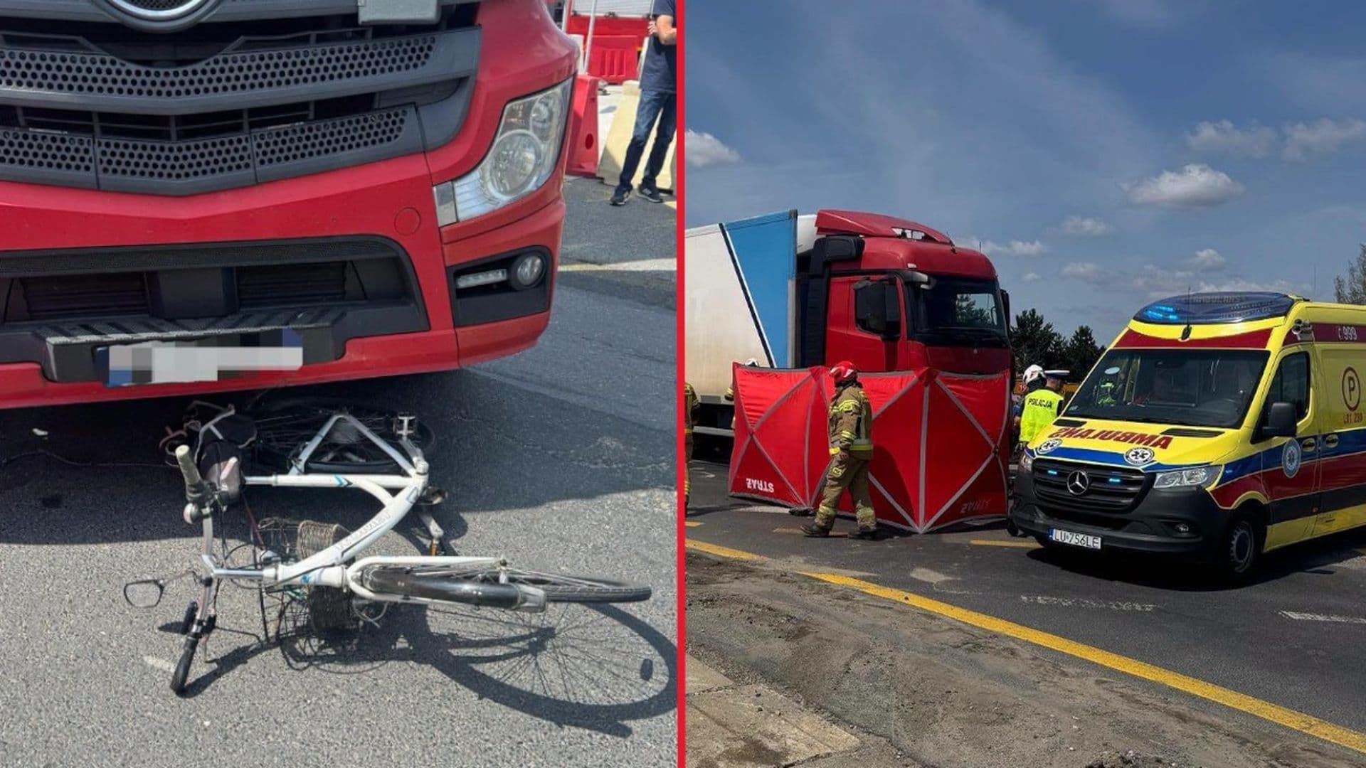 Tragiczny wypadek w woj. lubelskim. Nie żyje rowerzysta