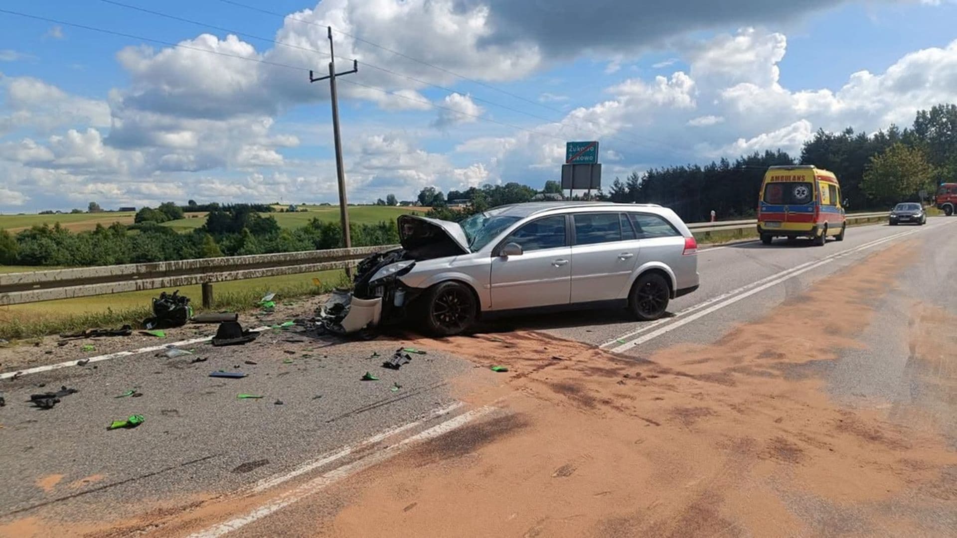 Kolejna tragedia na pomorskich drogach. Motocyklista zginął na miejscu