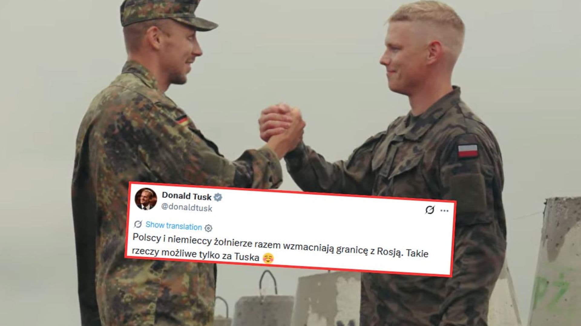 „Takie rzeczy tylko za Tuska”. Niemieccy żołnierze pomagają na terytorium Polski