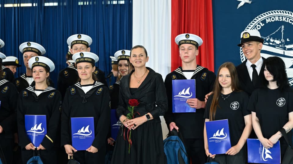 Ogólnopolskie zakończenie roku szkolnego w Darłowie. Ministra Barbara Nowacka mówiła m.in. o reformie edukacji